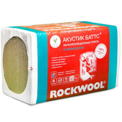 Утеплитель ROCKWOOL Акустик Баттс, 100 мм