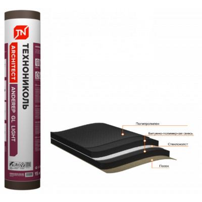 Подкладочный ковер ТЕХНОНИКОЛЬ ANDEREP GL LIGHT 15 × 1 м